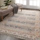 Nourison Vintage Kashan Traditional Area Rug - 5'3" x 7'10" - Grey