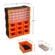 preview thumbnail 3 of 10, Plastic Storage Drawers - 39-Drawer Screw Organizer - Craft Cabinet for Storing Hardware, Beads, Toys by Stalwart (Black)