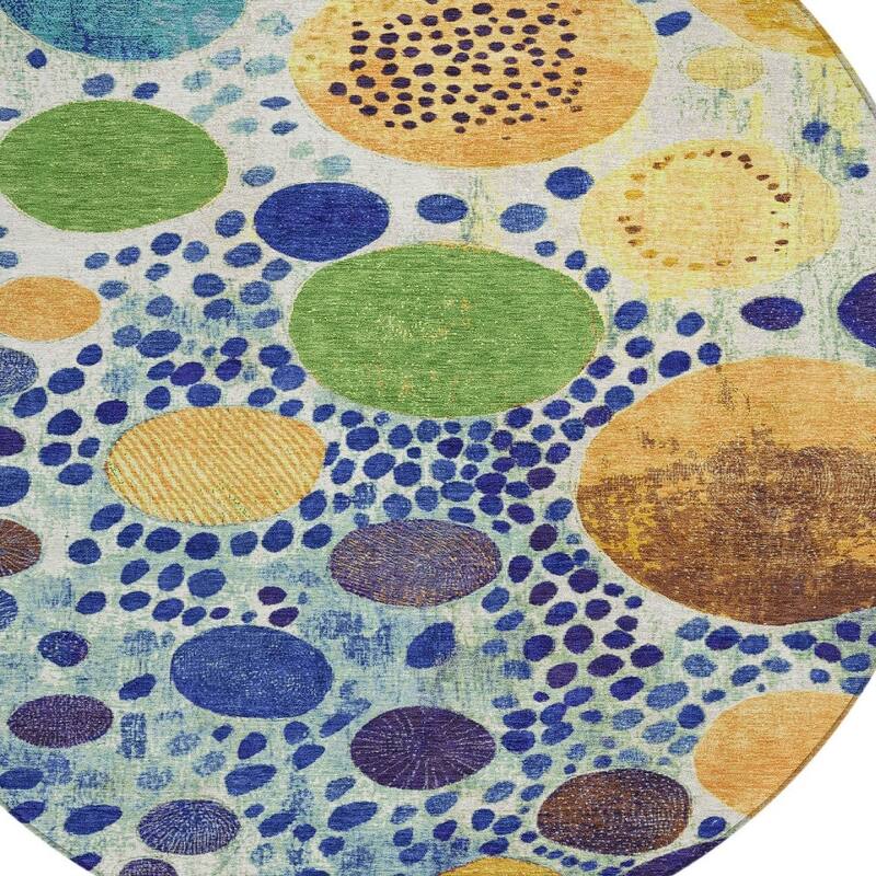 HomeRoots Geometric Transitional Rectangle Outdoor Rug