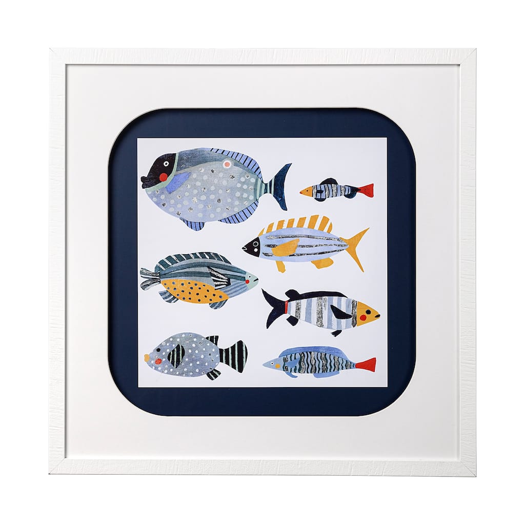 Patterned Fish I Framed Art Print