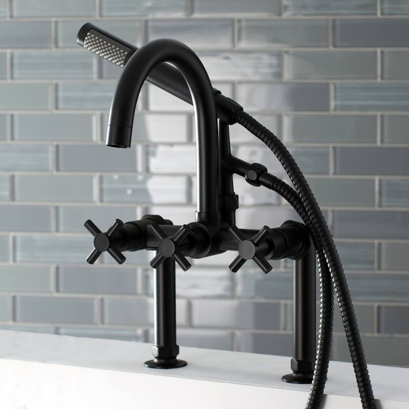 Concord 7-Inch Deck Mount Clawfoot Tub Faucet
