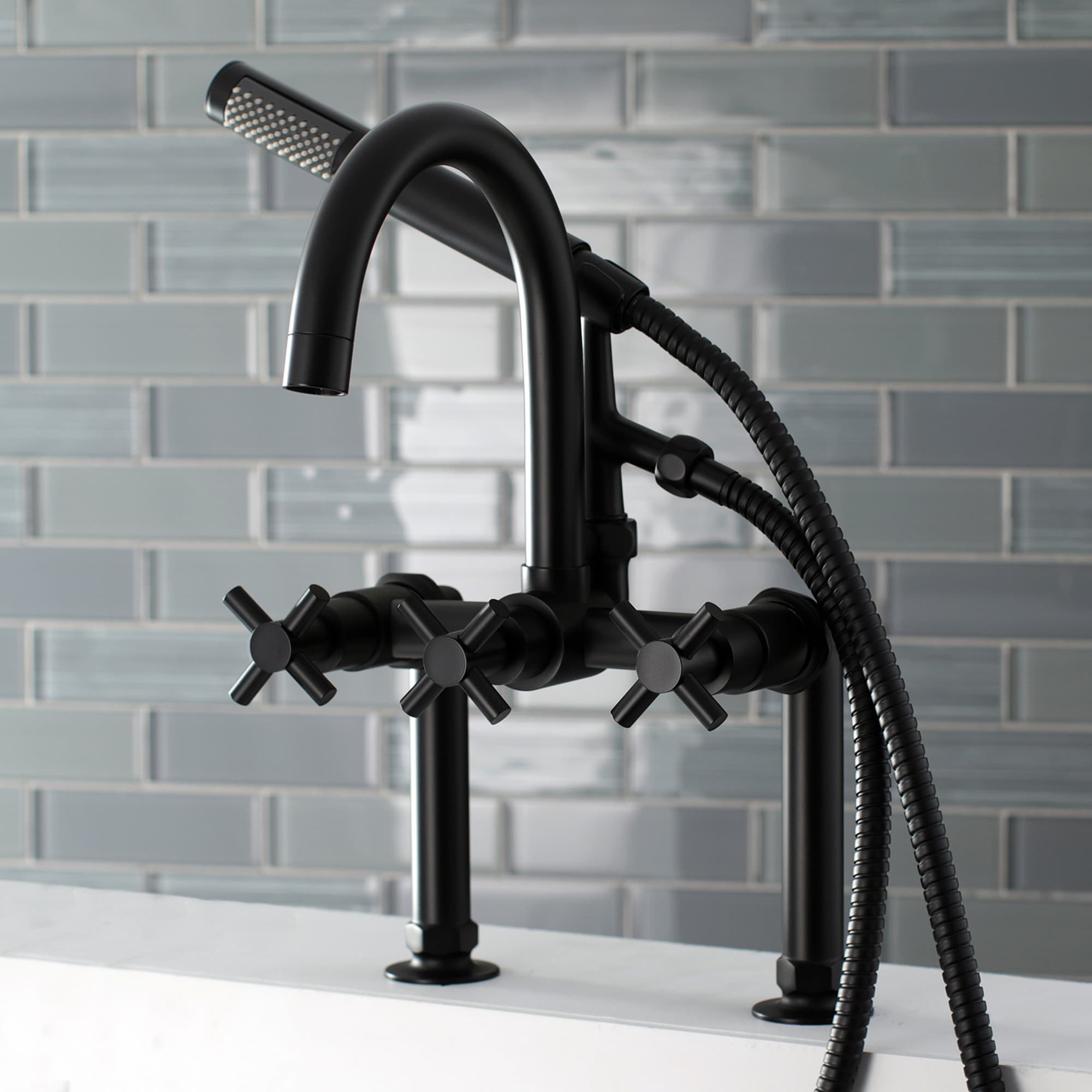 Concord 7-Inch Deck Mount Clawfoot Tub Faucet