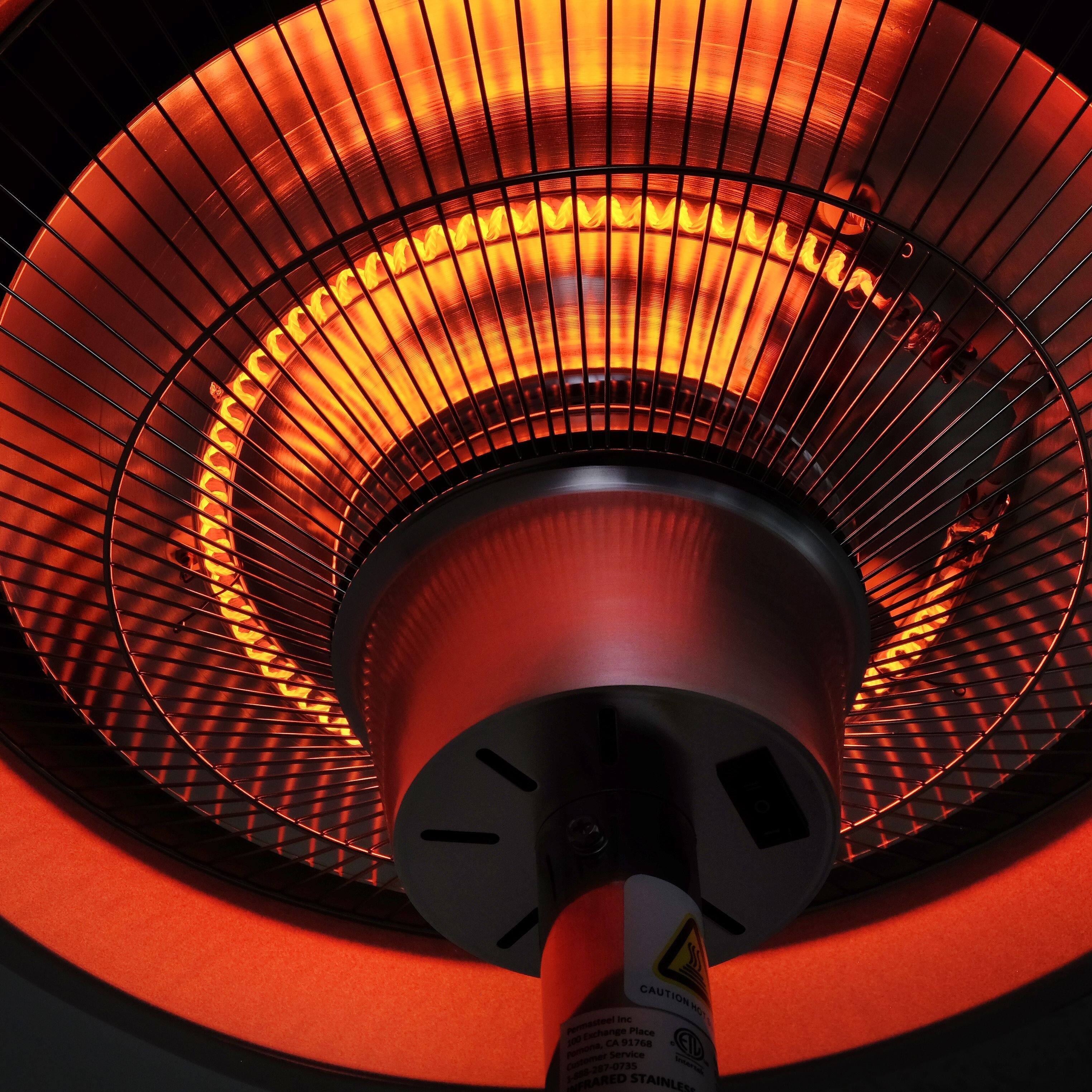 Permasteel 1500W Electric Infrared Stainless Steel Patio Heater - On Sale -  Bed Bath u0026 Beyond - 32450376