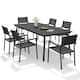 Option 82.5inBlack-Table&Black-Chairs