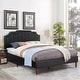 preview thumbnail 3 of 8, Javlergo Faux Leather Upholstered Platform Bed Frame, Full Bed Frame, Mattress Foundation with Wood Slat Support