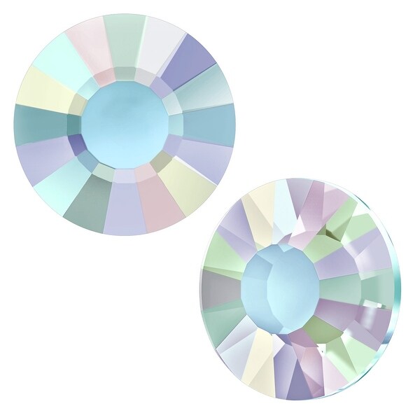 Swarovski Crystal, Low Profile Round Flatback Rhinestone Hotfix SS20 4.6mm, 24 Pieces, Crystal AB