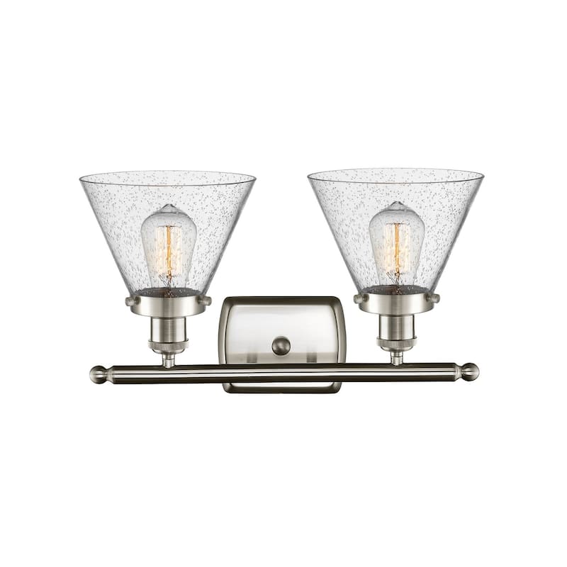 Innovations Lighting Large Cone 2 Light 16" Wide Vanity Light