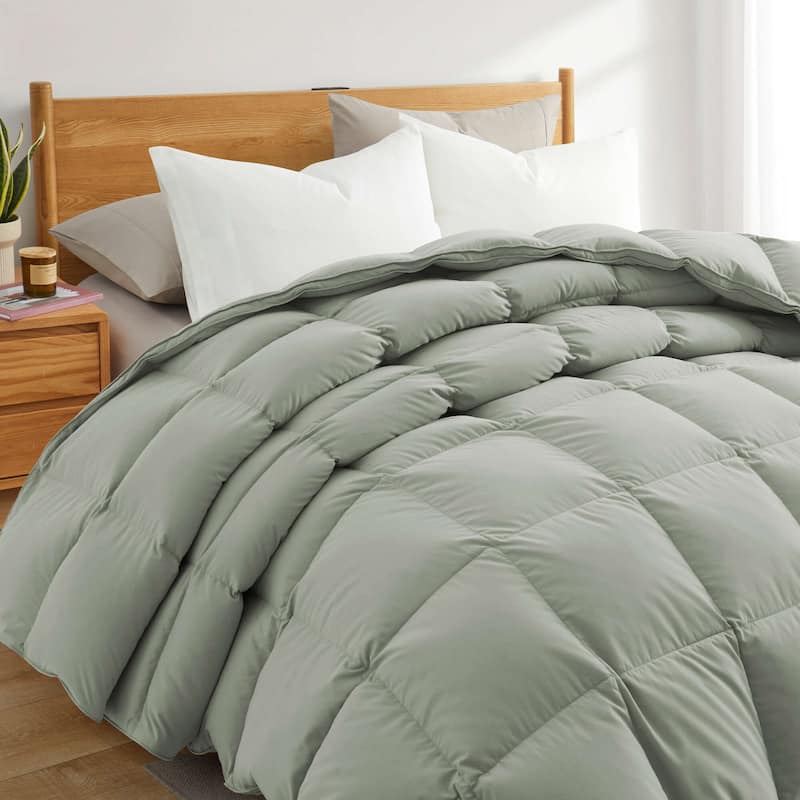 All Season & Lightweight Ultra Soft 360 TC White Goose Down Duvet Comforter