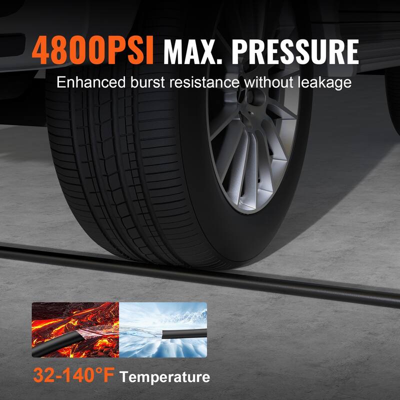 Pressure Washer Hose, For Most Brand Pressure Washers, Heavy Duty Power Washer Extension Replacement Hose