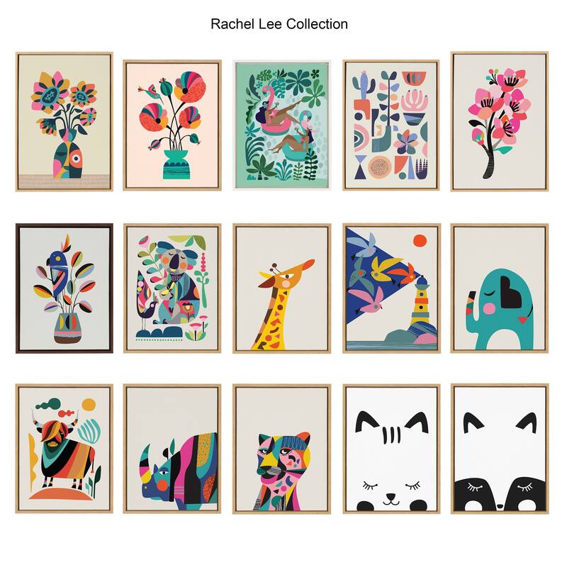 Kate and Laurel Sylvie Abstract Canvas by Rachel Lee of My Dream Wall