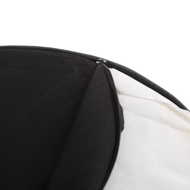 Allan Andrews No Tip Cylinder Ottoman with Cover, Sterling Collection