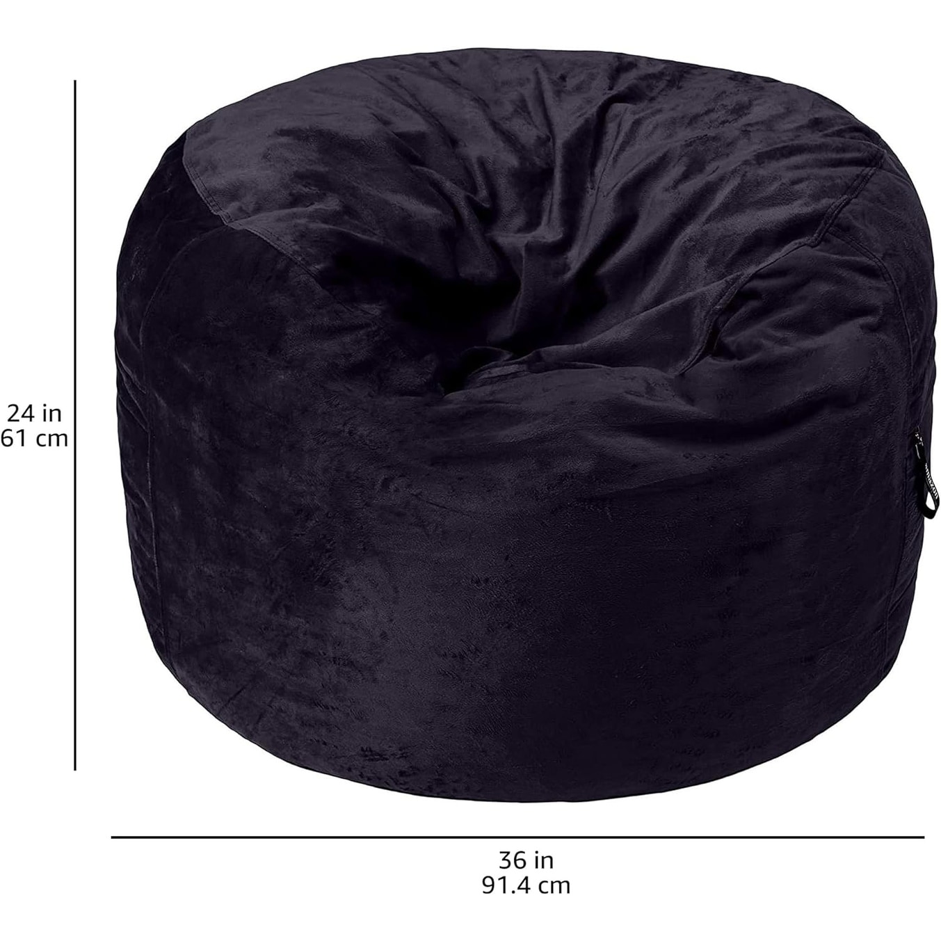Memory Foam Filled Bean Bag Chair with Microfiber Cover 3 ft