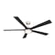 Option Brushed Nickel - Black Blades