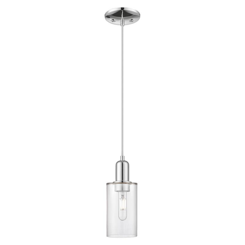 Innovations Lighting Endless Possibilities Arcadia - Clymer - 1 Light 4" Cord Hung Mini Pendant - Clear/Polished Chrome