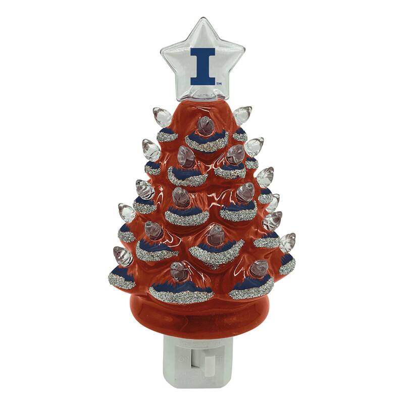 6.5" Illinois Xmas Tree Nite Lite