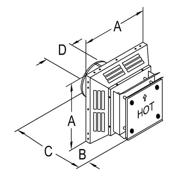 Shop Duravent 58dva Hc 5 Inner Diameter Directvent Pro Direct Vent Pipe Double Wall Square Horizontal Termination Cap Overstock 17939537