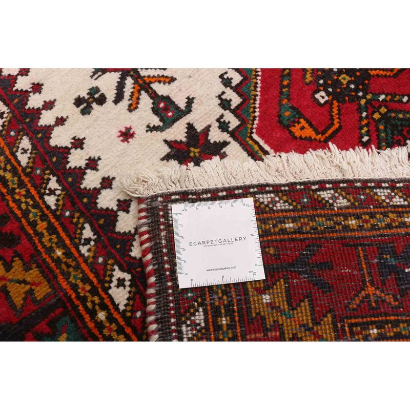 ECARPETGALLERY Hand-knotted Melis Cream Wool Rug - 3'4 x 6'0