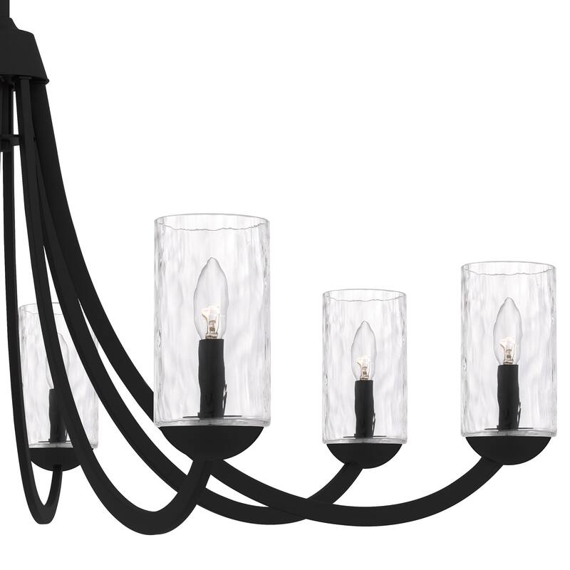 Allard 8-Light Matte Black Chandelier