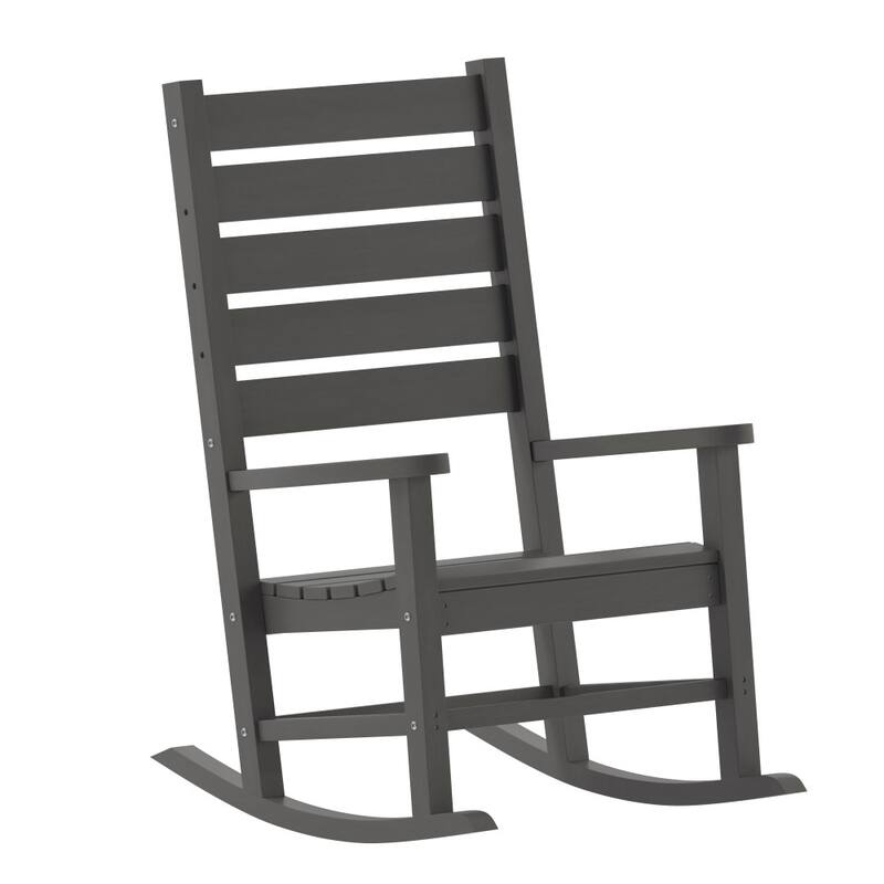 3pc Commercial Indoor/Outdoor Set with 2 Rocking Chairs and End Table