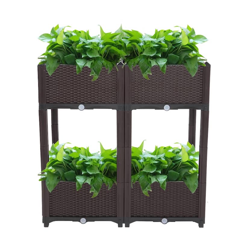 Free Splicing Injection Planting Box - Brown
