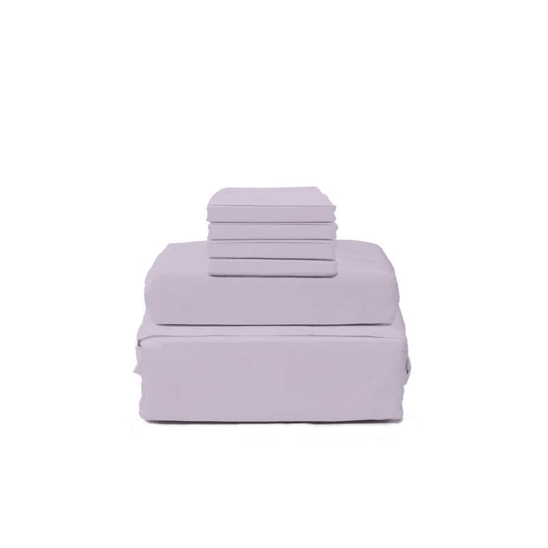 Hotel Collection 1800 6-Piece Bed Sheet Set - Queen - Lilac