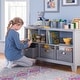 preview thumbnail 7 of 14, Martha Stewart Living and Learning Collection Kids’ Low Bookcase Grey