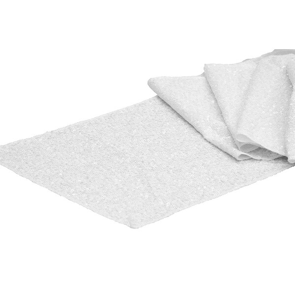 Glitz Sequin Table Runner All Over On Taffeta Base Glitz Sequin Table Runner All Over On Taffeta Base Rox 12 X108