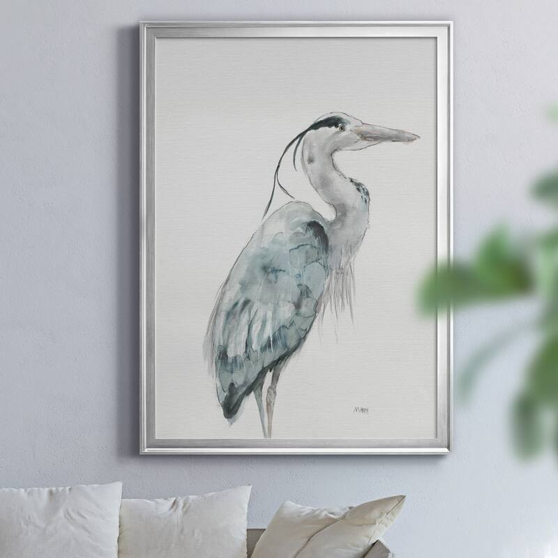 BLUE HERON I Premium Framed Canvas - Ready to Hang