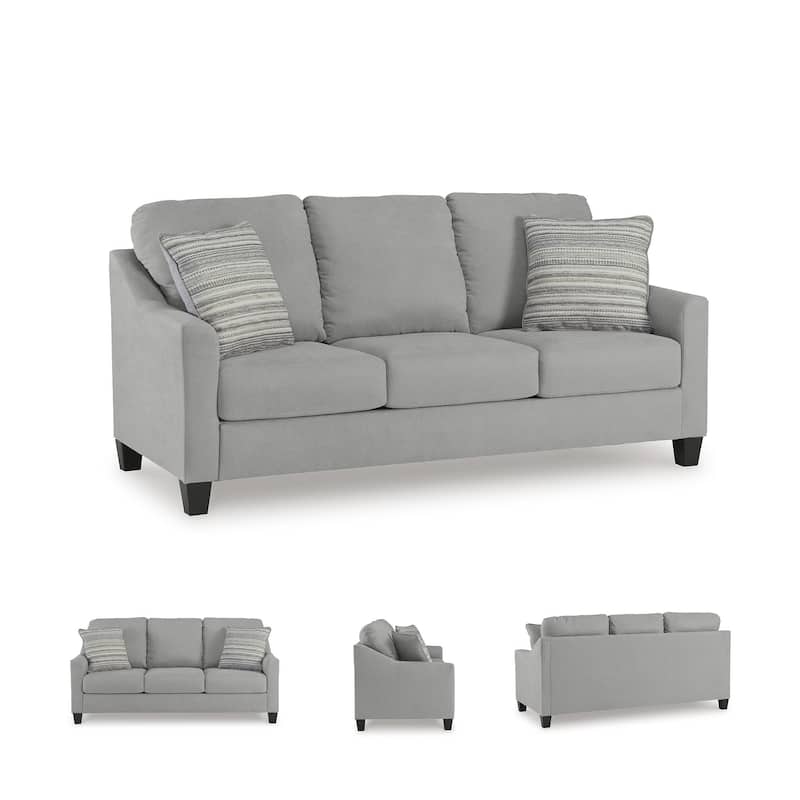 Signature Design by Ashley Adlai Light Gray Queen Sofa Sleeper - 80"W x 39"D x 40"H