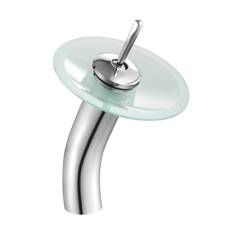 Cascade 16.5 Glass Vessel Sink with Faucet