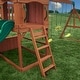 preview thumbnail 9 of 10, Backyard Discovery Atlantis Cedar Wood Swing Set, Slide, Clubhouse - 18'1" x 7'9"