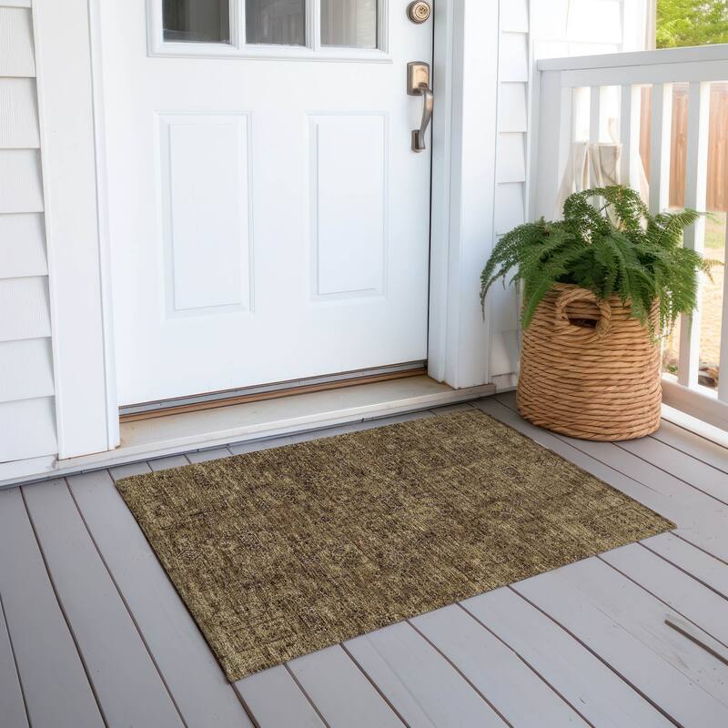 Machine Washable Indoor/ Outdoor Chantille Vintage Traditional Rug