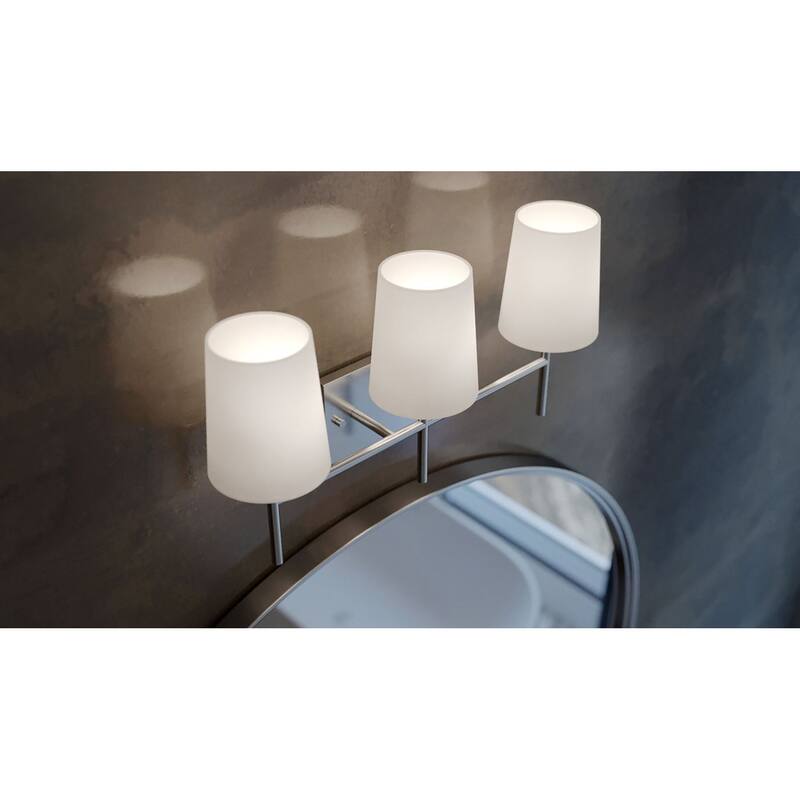 AFX Rose LED Vanity - Satin Nickel - 3-Light