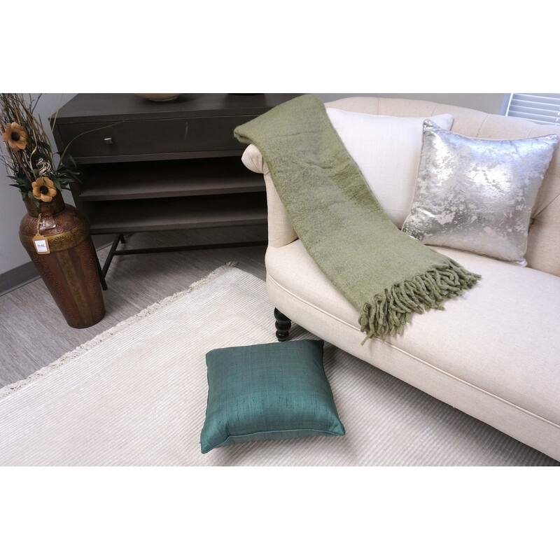 Handcrafted 100% Wool Throw Blanket
