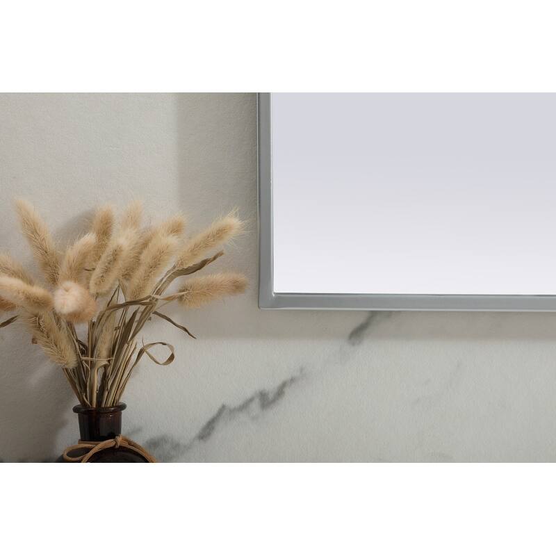 Indigo Home Metal Frame Arch Mirror 36x24 Inch