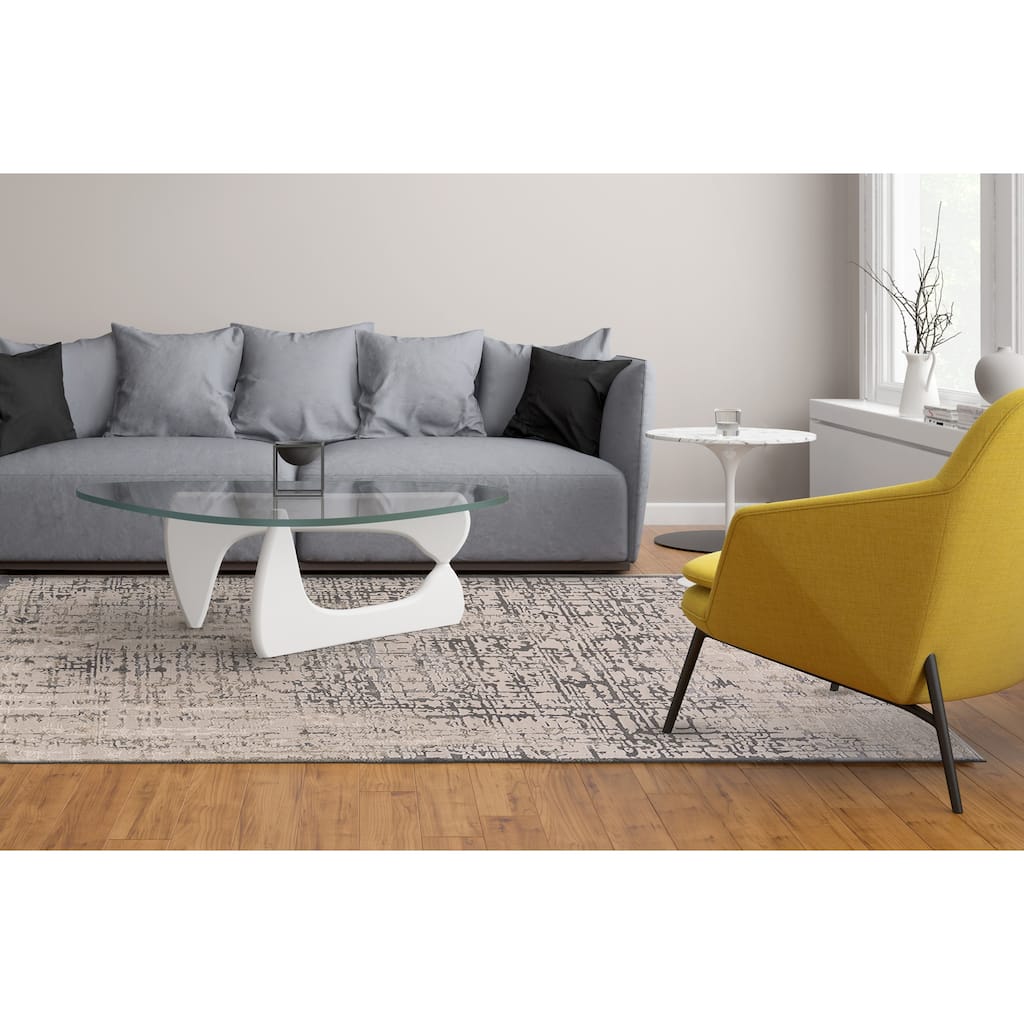 Grand Bazaar Alexander Machine Made Abstract Modern Area Rug