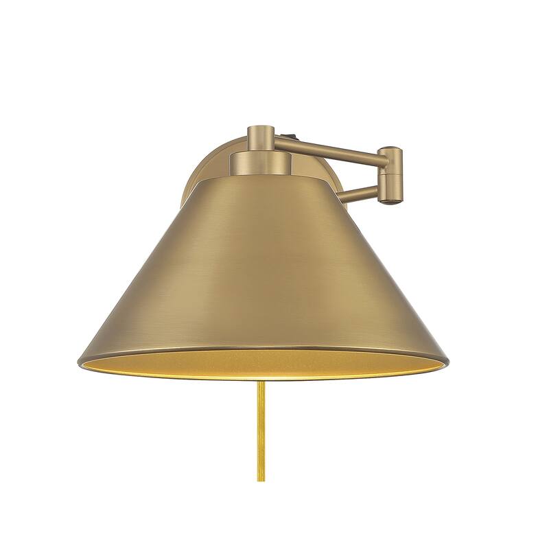 Meridian M90086 8" Tall Hardwired or Plug-In Wall Sconce