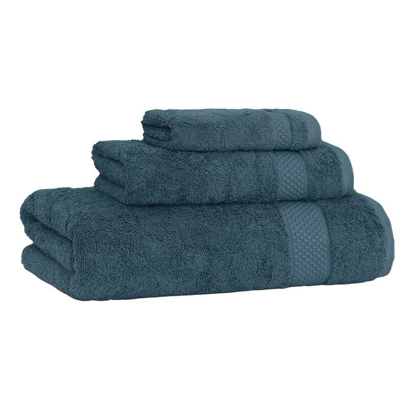 Authentic Hotel and Spa 100% Aeagean Long Staple Turkish Cotton STARLIGHT Terry 3 Piece Towel Set