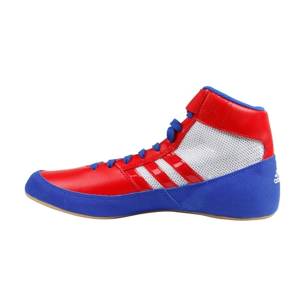 Adidas Hvc Mens Blue Synthetic Athletic Lace Up wrestling Shoes ...