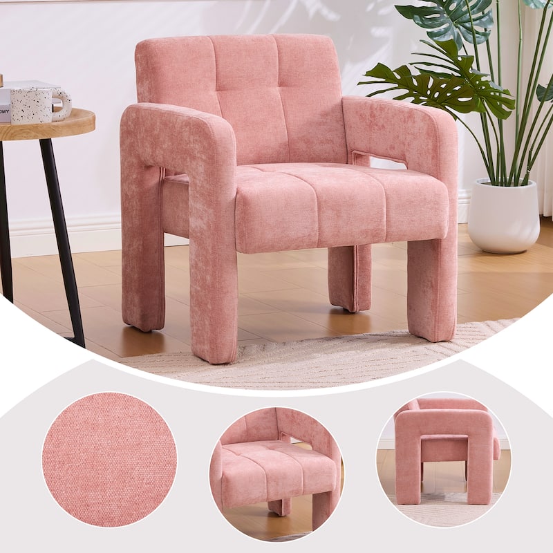 Accent Chair Side Chair Reception Chair, Reading Chair Pink Dressing Chair Leisure Chair Office Chair