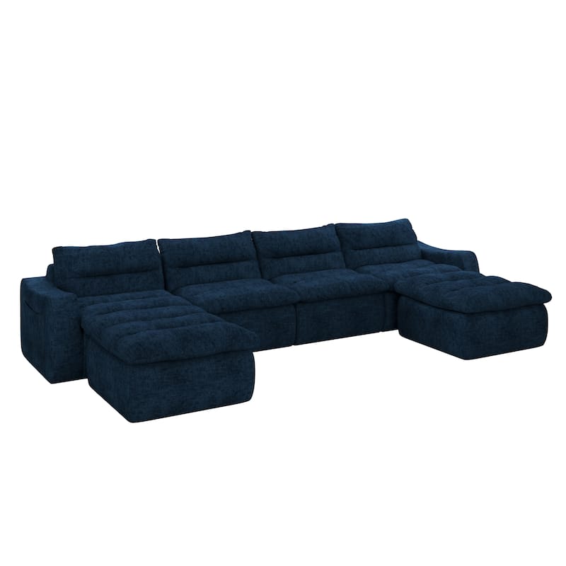 No Assembly Modular Beanbag Sofa, Lazy Comfort Style, for Living Room