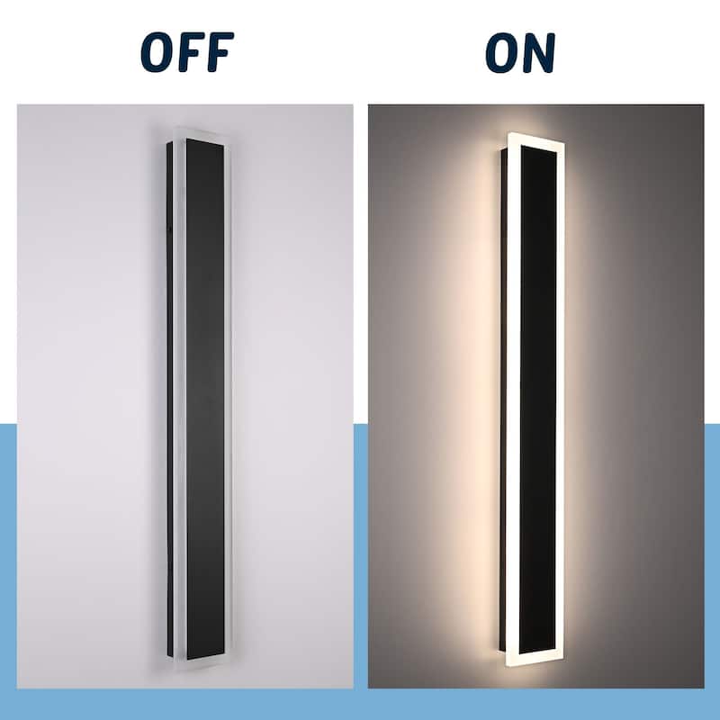 2-Pack 48" RGB Smart Outdoor Wall Lights