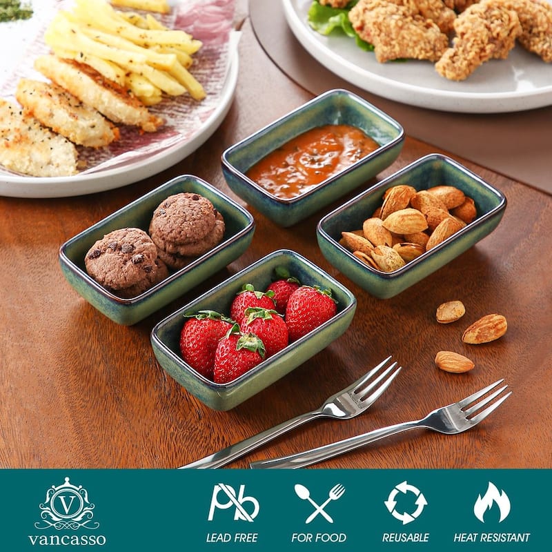 vancasso Stern Series Reactive Glaze Stoneware Plates Set