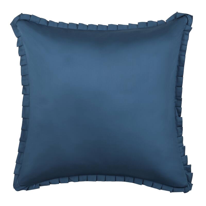 Meadow Euro Quilted Sham - Dark Blue - Euro Square