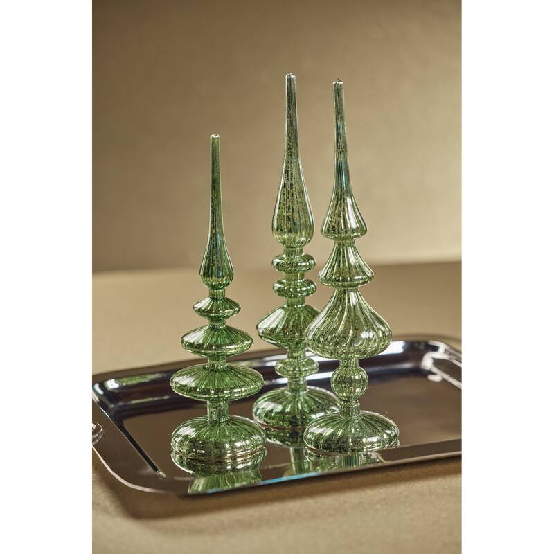 Azenor 11.5" LED Tabletop Finials, Set of 2