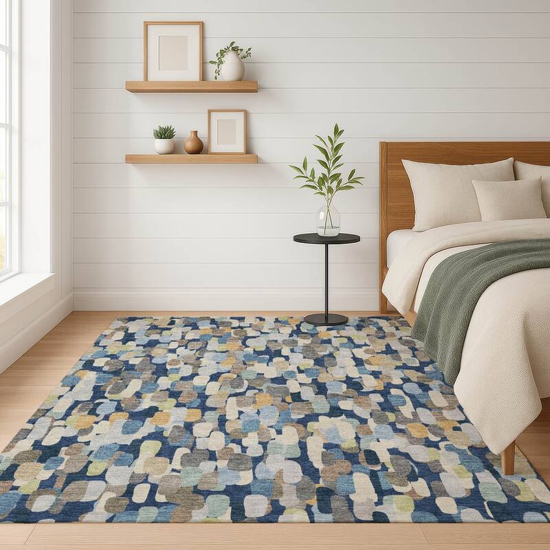 Machine Washable Indoor/ Outdoor Contemporary Drew Chantille Rug