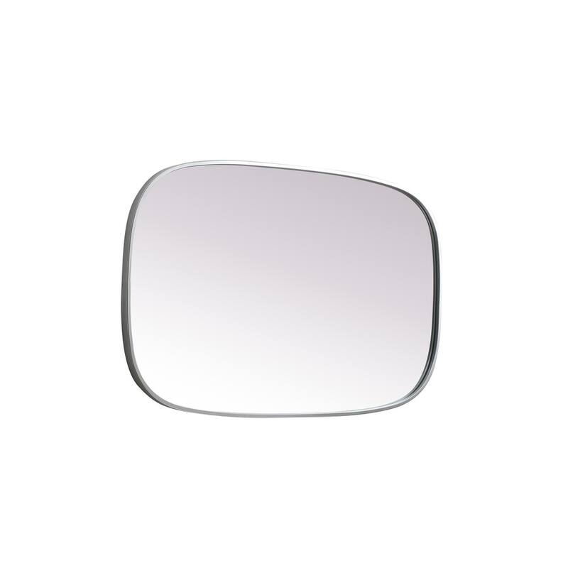 Indigo Home Metal Frame Oval Mirror 24x40 Inch
