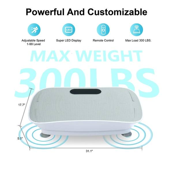 Silent Vibration Platform Crazy Fitness Massage 10-Frequency - Bed Bath &  Beyond - 42471370