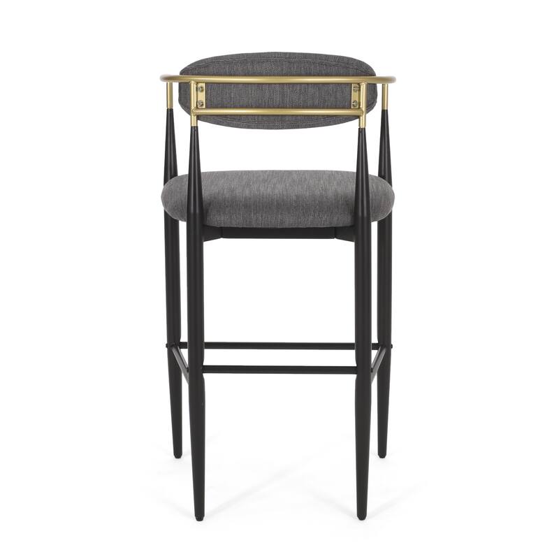 Elmore Fabric and Iron 30 Inch Barstools (Set of 2) by Christopher Knight Home