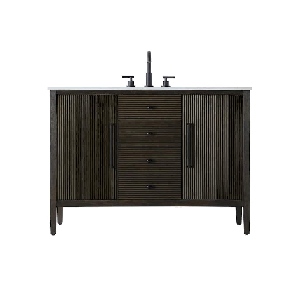 Elegant Lighting VF29648 Blakely 48" Free Standing Single Basin Vanity